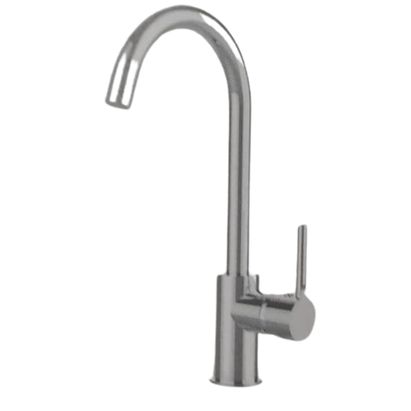 IMPALLI Miscelatore Cucina A Canna Alta Tonda Rubinetto Lavello Cucina Completo Di Flessibili Rubinetto Cucina Finitura Cromo