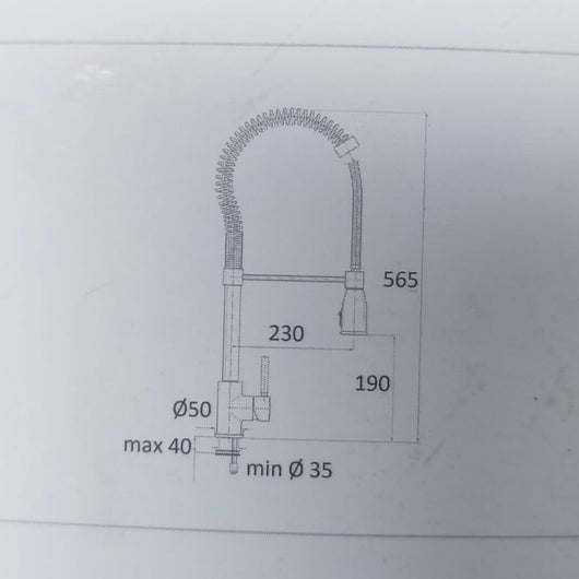 IMPALLI Miscelatore Cucina Con Molla Serie Prestige Rubinetto Lavello Cucina Completo Di Flessibili Rubinetto Cucina Finitura Cromo