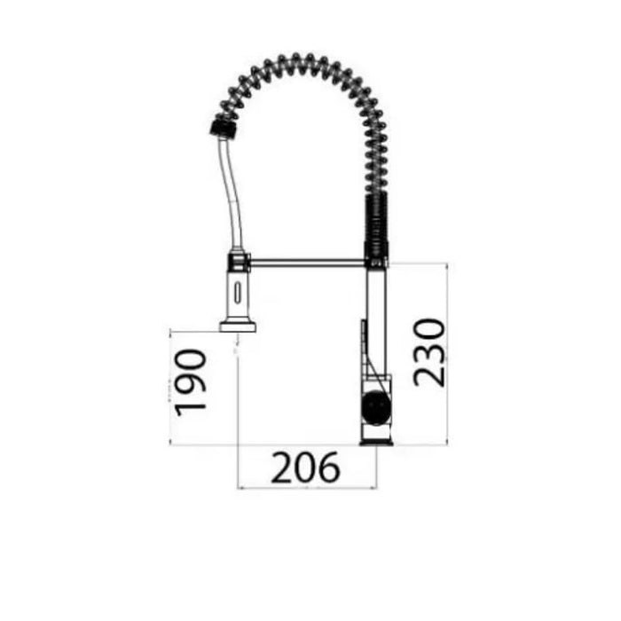 IMPALLI Miscelatore Cucina Con Molla Completo Di Flessibili Rubinetto Lavello Cucina Finitura Cromo Rubinetto Cucina Versatilità Assicurata