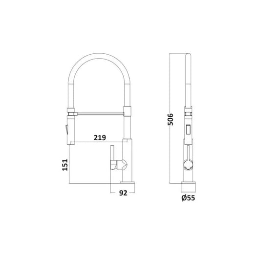 IMPALLI Miscelatore Cucina A Canna Flessibile In Silicone Rubinetto Lavello Cucina Flessibile Con Attacco A Forcella Magnetico Rubinetto Cucina Soffione A 2 Getti Finitura Cromo