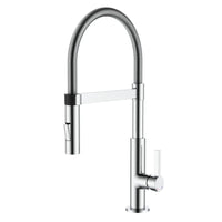 IMPALLI Miscelatore Cucina A Canna Flessibile A Molla Rubinetto Lavello Cucina Flessibile Con Attacco A Forcella Magnetico Rubinetto Cucina Soffione A 2 Getti Finitura Cromo