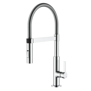 IMPALLI Miscelatore Cucina A Canna Flessibile A Molla Rubinetto Lavello Cucina Flessibile Con Attacco A Forcella Magnetico Rubinetto Cucina Soffione A 2 Getti Finitura Cromo