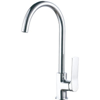 IMPALLI Miscelatore Cucina Canna Alta Girevole Rubinetto Lavello Cucina Finitura Cromo Rubinetto Cucina Completo Di Flessibili Miscelatore Lavello Cucina Serie LM