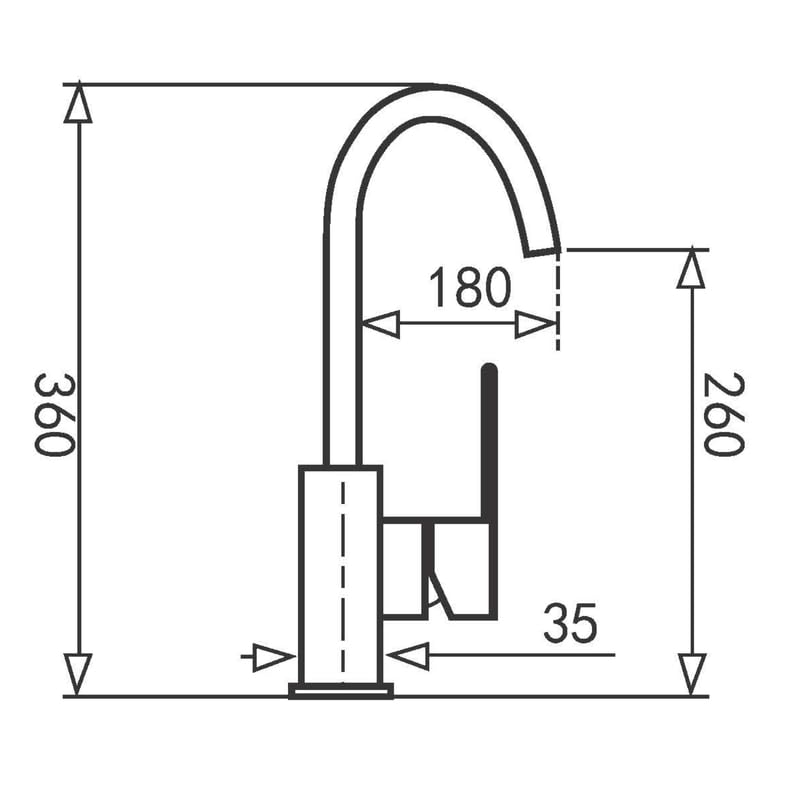 IMPALLI Miscelatore Cucina Canna Alta Girevole Rubinetto Lavello Cucina Finitura Cromo Rubinetto Cucina Completo Di Flessibili Miscelatore Lavello Cucina Serie LM