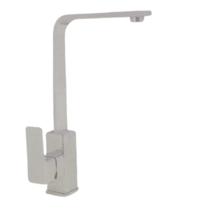 IMPALLI Miscelatore Cucina Canna Alta Piatta Rubinetto Lavello Cucina Completo Di Flessibili Per Miscelatori Rubinetto Cucina Facile Installazione Miscelatore Lavello Cucina Serie NX (CROMATO)