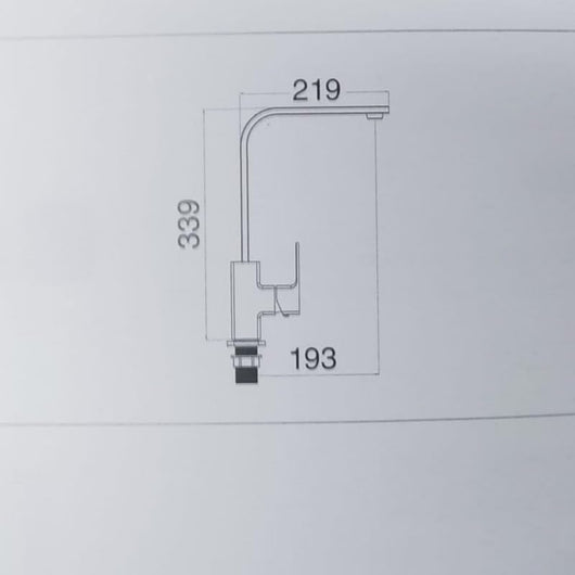 IMPALLI Miscelatore Cucina Canna Alta Piatta Rubinetto Lavello Cucina Completo Di Flessibili Per Miscelatori Rubinetto Cucina Facile Installazione Miscelatore Lavello Cucina Serie NX (CROMATO)