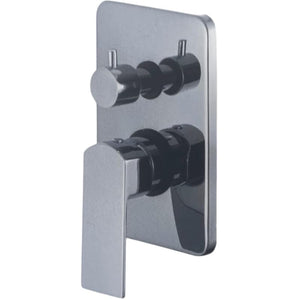 IMPALLI Miscelatore Doccia A Incasso Due Vie Miscelatore Per Doccia Piastra Quadrata Con Deviatore Doccia Meccanico Miscelatore A Muro Finitura Cromo