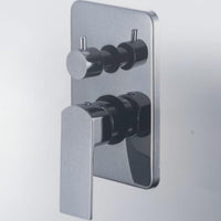 IMPALLI Miscelatore Doccia A Incasso Due Vie Miscelatore Per Doccia Piastra Quadrata Con Deviatore Doccia Meccanico Miscelatore A Muro Finitura Cromo