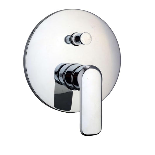 IMPALLI Miscelatore Doccia A Incasso Miscelatore Per Doccia Due Vie Con Deviatore Doccia Piastra Rotonda Miscelatore Da Doccia Serie HH (CROMO)