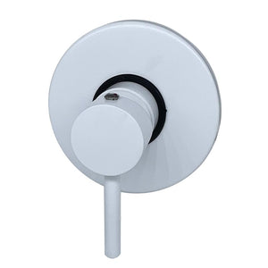 IMPALLI Miscelatore Doccia A Incasso Miscelatore Per Doccia Una Via Miscelatore A Muro Piastra Tonda Serie MM (BIANCO OPACO)