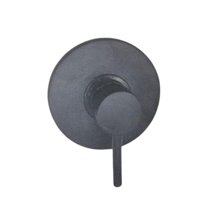 IMPALLI Miscelatore Doccia A Incasso Miscelatore Per Doccia Una Via Miscelatore A Muro Piastra Tonda Serie MM (NERO OPACO)