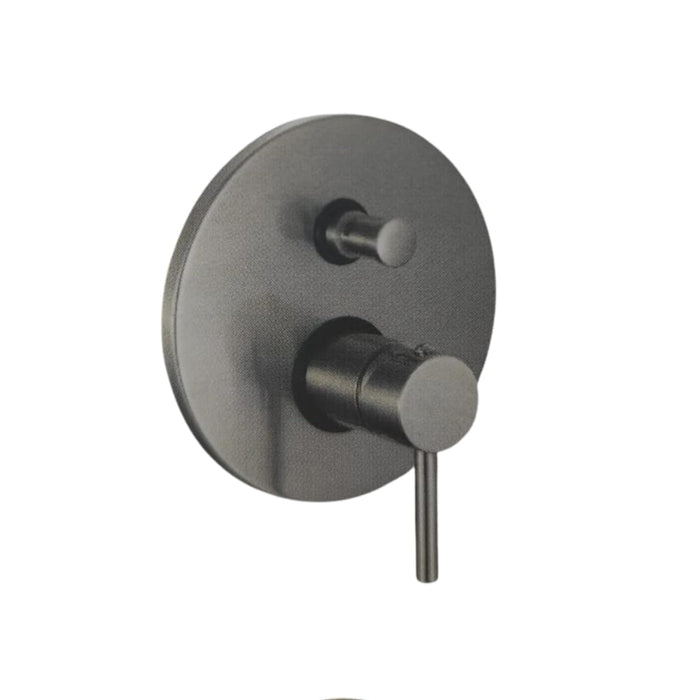 IMPALLI Miscelatore Doccia A Incasso Miscelatore Per Doccia Una Via Miscelatore A Muro Piastra Tonda Serie MM (NICHEL SPAZZOLATO)