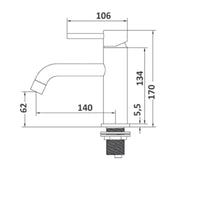 IMPALLI Miscelatore Bagno Lavabo In Acciaio 316 Rubinetto Bagno Lavabo Con Piletta Click Clack 1''1/4 Inclusa Rubinetto Lavabo Bagno Design Elegante