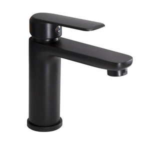 IMPALLI Miscelatore Lavabo Bagno Completo Di Piletta Pop Up1'' 1/4 E Flessibili Rubinetto Bagno Lavabo 150X150 Mm Miscelatore Bagno Lavabo Serie HH (NERO OPACO)