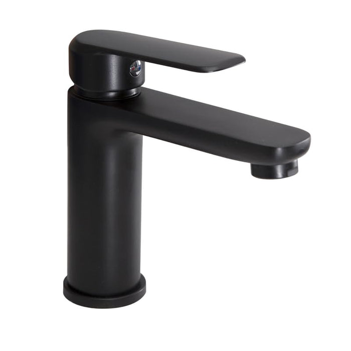 IMPALLI Miscelatore Lavabo Bagno Completo Di Piletta Pop Up1'' 1/4 E Flessibili Rubinetto Bagno Lavabo 150X150 Mm Miscelatore Bagno Lavabo Serie HH (NERO OPACO)