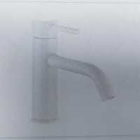 IMPALLI Rubinetto Bagno Lavabo Serie MM Miscelatore Lavabo Bagno Elegante Miscelatore Bagno Lavabo Serie Mm Con Piletta Click Clack 1'' 1/4 Inclusa (BIANCO OPACO)