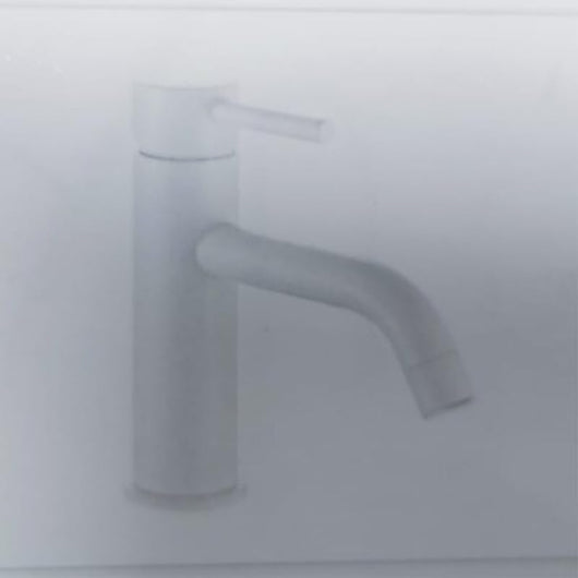 IMPALLI Rubinetto Bagno Lavabo Serie MM Miscelatore Lavabo Bagno Elegante Miscelatore Bagno Lavabo Serie Mm Con Piletta Click Clack 1'' 1/4 Inclusa (BIANCO OPACO)