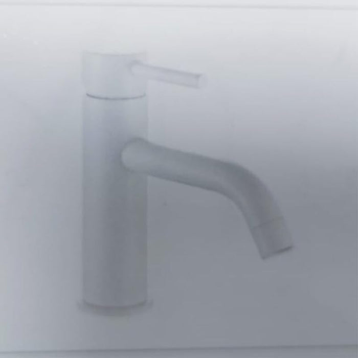 IMPALLI Rubinetto Bagno Lavabo Serie MM Miscelatore Lavabo Bagno Elegante Miscelatore Bagno Lavabo Serie Mm Con Piletta Click Clack 1'' 1/4 Inclusa (BIANCO OPACO)