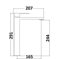 IMPALLI Miscelatore Lavabo Bagno Alto Rubinetto Bagno Lavabo Finitura Cromo Completo Di Piletta Click Clack 1'' 1/4 E Troppo Pieno Miscelatore Bagno Lavabo Serie 18