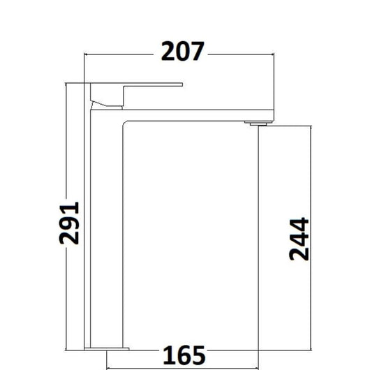 IMPALLI Miscelatore Lavabo Bagno Alto Rubinetto Bagno Lavabo Finitura Cromo Completo Di Piletta Click Clack 1'' 1/4 E Troppo Pieno Miscelatore Bagno Lavabo Serie 18