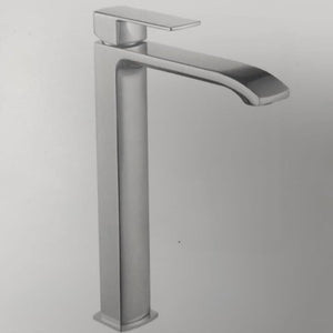 IMPALLI Miscelatore Lavabo Bagno Alto Con Leva Rubinetto Bagno Lavabo Finitura Cromo Con Piletta Click Clack 1'' 1/4 Con Troppo Pieno E Flessibili Inclusi Rubinetto Lavandino Bagno Serie 21/23