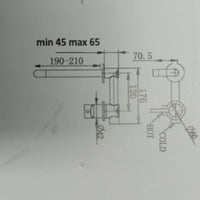 IMPALLI Miscelatore Lavabo Bagno A Incasso Rubinetto Bagno Lavabo Finitura Cromo Completo Di Piletta Click Clack 1'' 1/4 E Troppo Pieno Miscelatore A Muro Serie 18