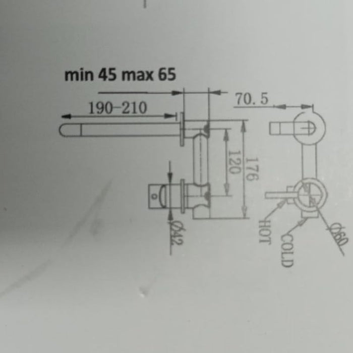 IMPALLI Miscelatore Lavabo Bagno A Incasso Rubinetto Bagno Lavabo Finitura Cromo Completo Di Piletta Click Clack 1'' 1/4 E Troppo Pieno Miscelatore A Muro Serie 18