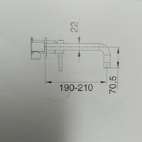 IMPALLI Miscelatore Lavabo Bagno A Incasso Con Deviatore Rubinetto Bagno Lavabo Con Piletta Click Clack 1'' 1/4 Inclusa Miscelatore Bagno Lavabo Serie HH (NERO OPACO)
