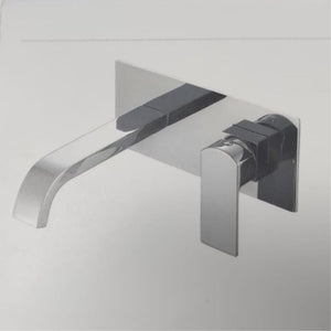 IMPALLI Miscelatore Lavabo Bagno A Incasso Rubinetto Bagno Lavabo Con Piastra Unica E Box Facile Installazione Rubinetto Lavandino Bagno Finitura Cromo Serie 21/23