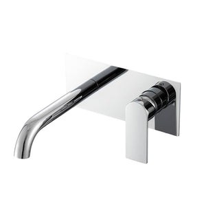 IMPALLI Miscelatore Lavabo Bagno A Incasso Piastra Quadrata Rubinetto Bagno Lavabo Finitura Cromo Con Easy Box Miscelatore A Muro Serie 18