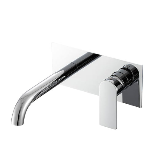 IMPALLI Miscelatore Lavabo Bagno A Incasso Piastra Quadrata Rubinetto Bagno Lavabo Finitura Cromo Con Easy Box Miscelatore A Muro Serie 18