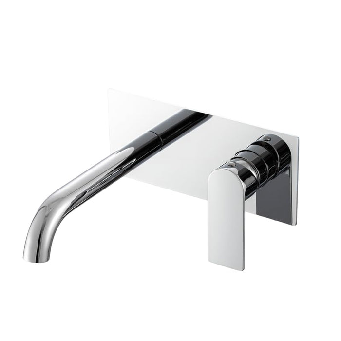 IMPALLI Miscelatore Lavabo Bagno A Incasso Piastra Quadrata Rubinetto Bagno Lavabo Finitura Cromo Con Easy Box Miscelatore A Muro Serie 18