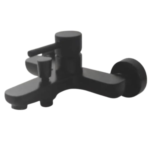 IMPALLI Miscelatore Vasca Da Bagno Completo Di Kit Con Flessibile Supporto E Doccia Multi Getto Doccia Rubinetto Vasca Serie MM (NERO OPACO)