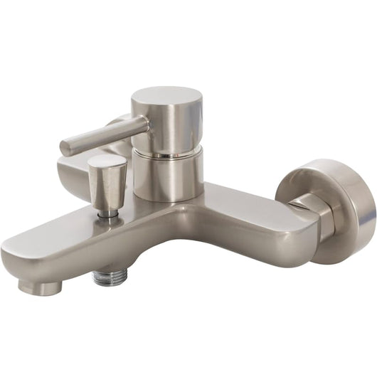 IMPALLI Miscelatore Vasca Da Bagno Completo Di Kit Con Flessibile Supporto E Doccia Multi Getto Doccia Rubinetto Vasca Serie MM (NICHEL SPAZZOLATO)