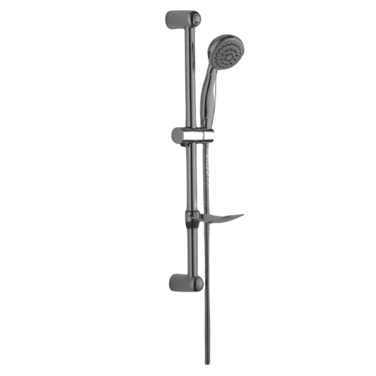 IMPALLI Saliscendi Doccia Regolabile Con Doccetta Flessibile E Portasapone Sali Scendi Per Doccia Diametro 25 Mm Asta Doccia Saliscendi Multifunzione Con Supporti Fissi Finitura Cromata