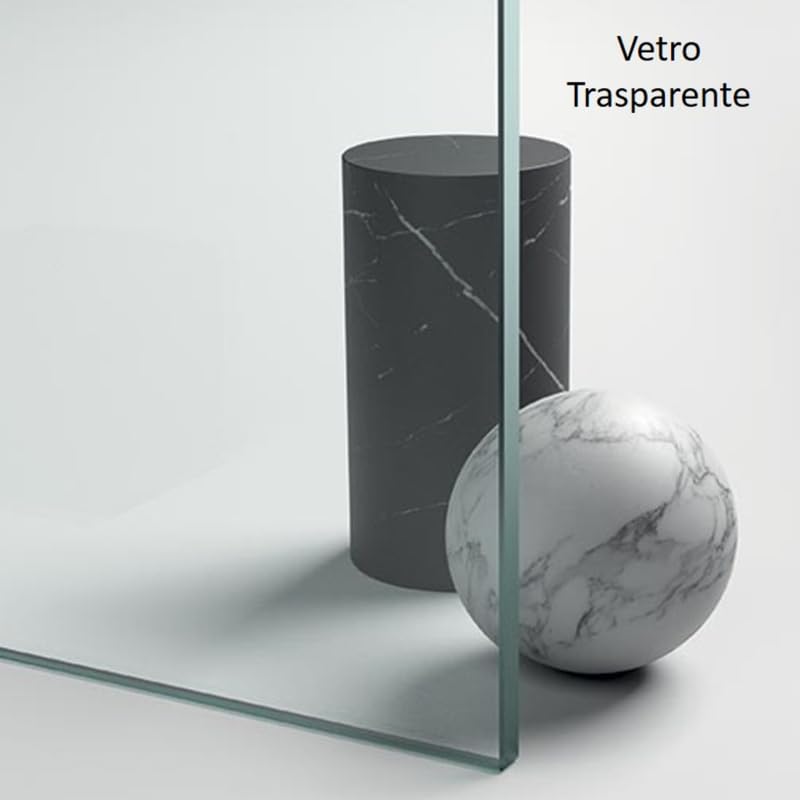 IMPALLI Box Doccia Angolare H200 Cm A Nicchia Estensibile 67,5-69 Cm 97-100 Cm Anta Fissa E Scorrevole Cristallo Temperato 6 Mm Finitura Cristallo Trasparente (NICHEL SPAZZOLATO 70X100)