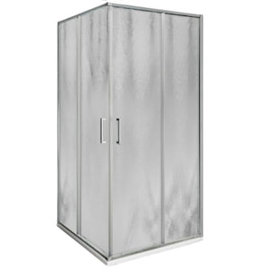 IMPALLI Box Doccia Angolare H200Cm Estensibile 67,5-69 Cm 97,5-99 Cm Cabina Doccia Ante Scorrevoli Cristallo Temperato 6 Mm Profili Cromo Lucido Modello Islanda (CINCILLA' 70X100)