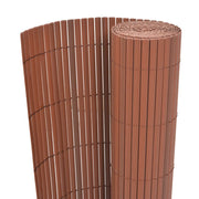 Recinzione da Giardino a Doppio Lato in PVC 90x300 cm Marrone cod mxl 13582