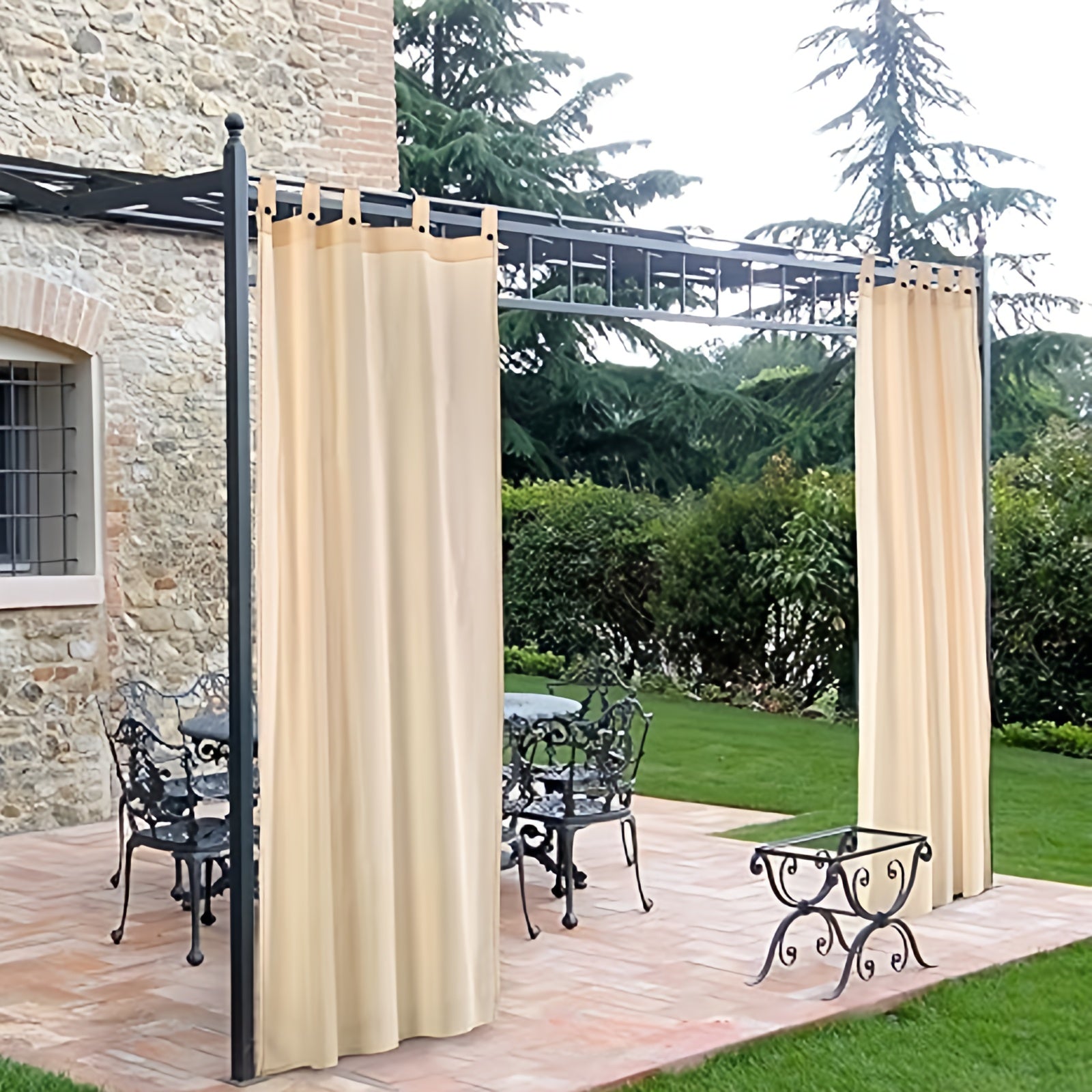 TENDA DA SOLE CON BRETELLE PER GAZEBO 52% POL CM160X270 COLORE BEIGE