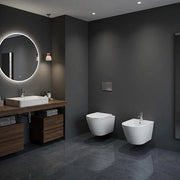Sanitari sospesi opaco FEELING Rak Ceramics: vaso, bidet, copriwater soft-close Bianco Opaco