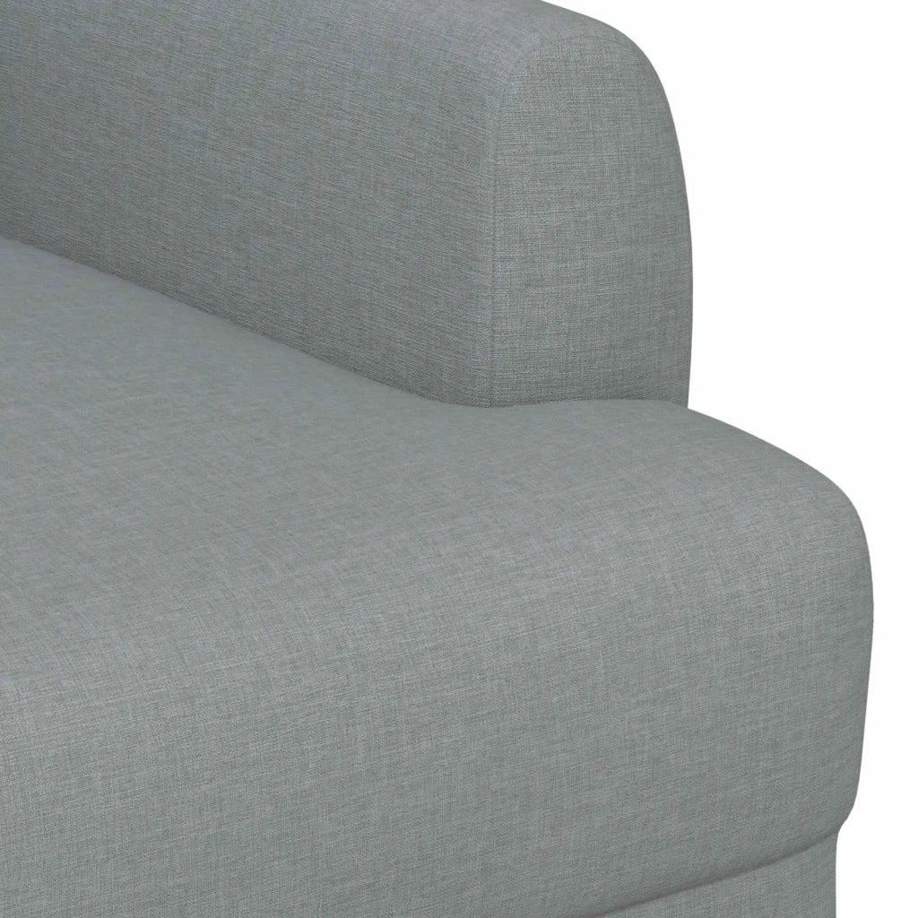 Loveseat con bottoni imbottiti Grigio Chiaro 116 x 67 x 80 cm 42041775