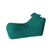 Pouf ??hck, Poltrona multiuso, Poltroncina sacco, Pouf poggiapiedi, Made in Italy, 70x120 h65 cm, Verde