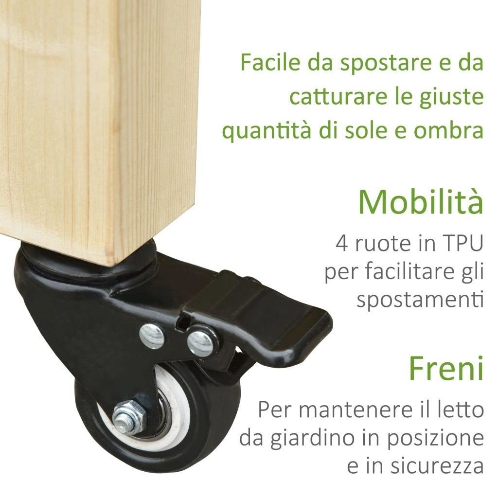 Letto Contenitore in Legno con Rotelle e Ripiano ¨C Zephmum ¨C 118x55x83cm