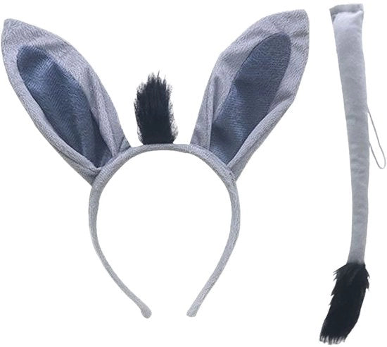 Costumi da animale per bambini - Ezelore e cinture per capelli - Codezza per animale - Abbigliamento per carnevale e Halloween - Tulle di alta qualità - Costumi da carnevale