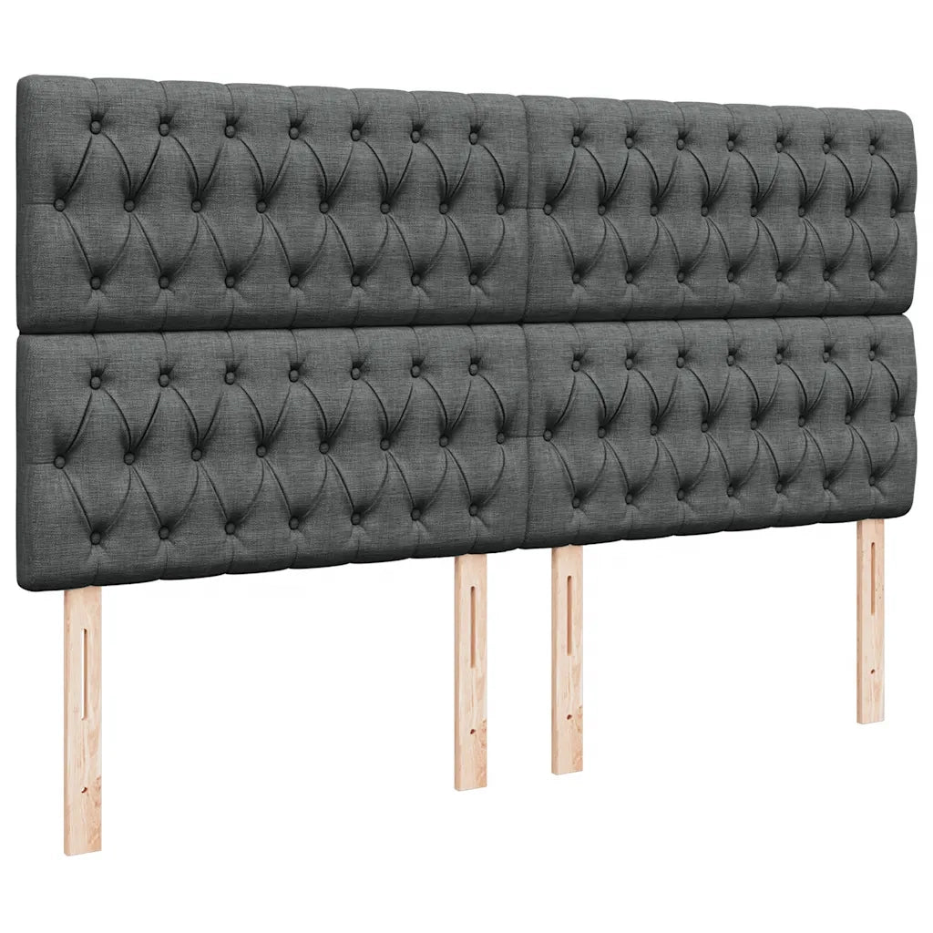 Struttura Letto Pouf con Materasso 160x200 cm in Tessuto 3314101