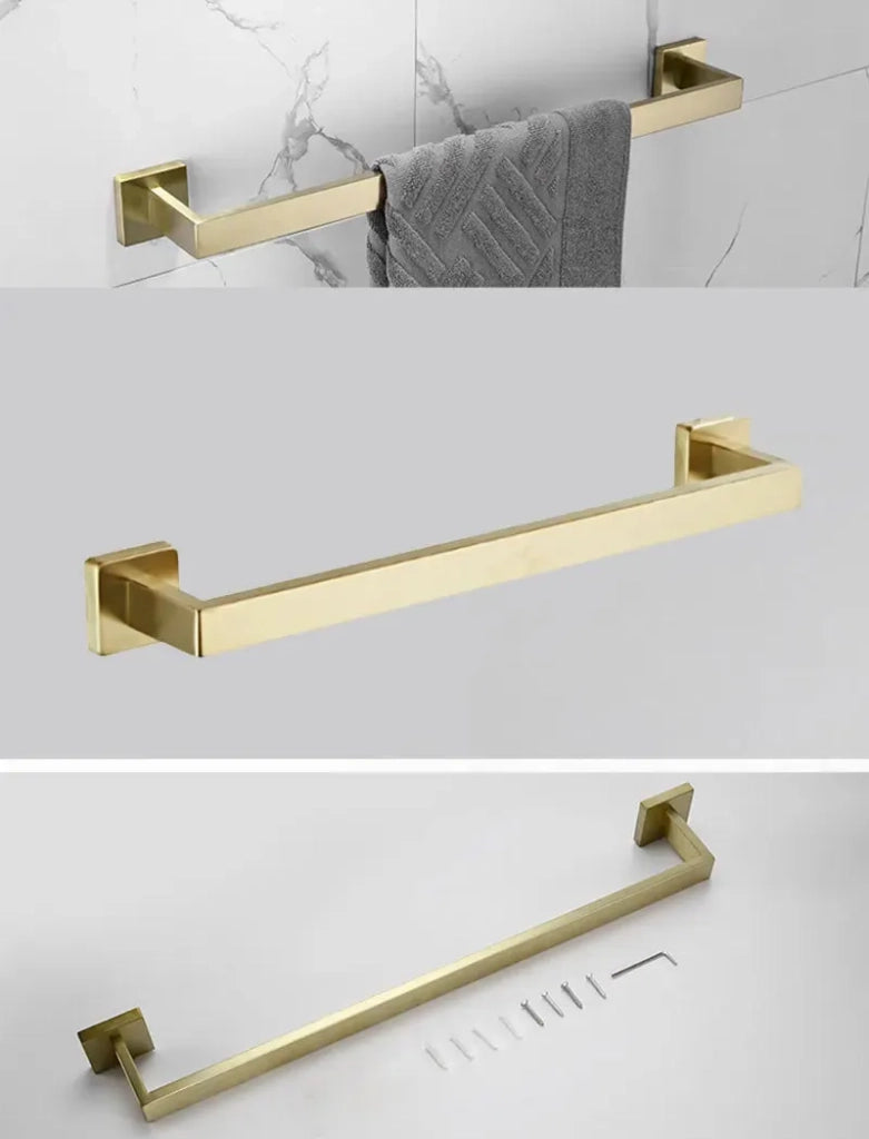 Portasciugamano Da Bagno Brush Gold 332917a