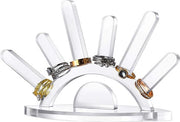Supporto per catenina per l'organizzazione di collane, bracciali, anelli e orecchini, supporto per catenina in acrilico, standard per catenina gioielli rimovibile, trasparente, 1 pezzo
