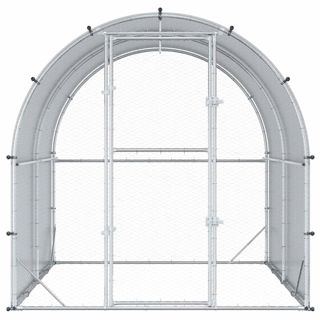 Pollaio Argento 200 x 200 x 200 cm Acciaio zincato 42042528