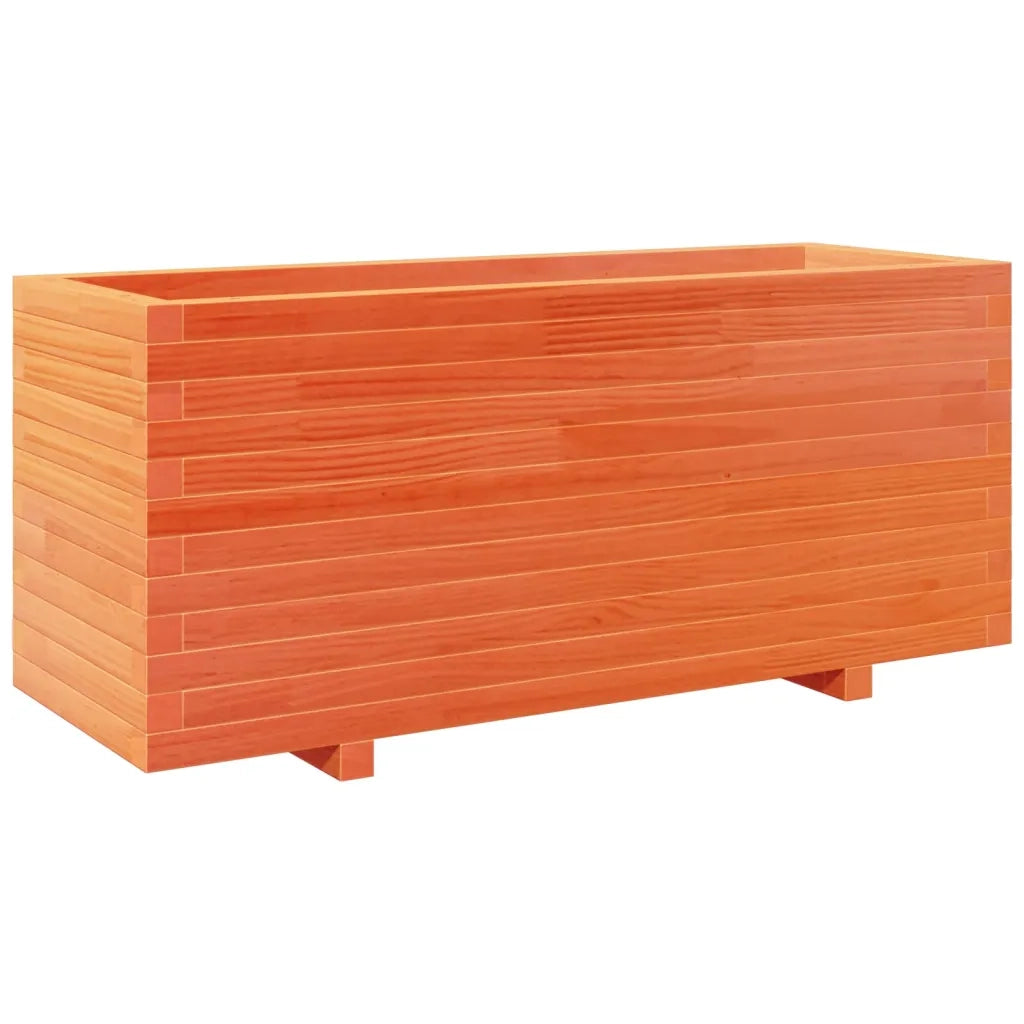 Fioriera Giardino Marrone Cera 110x40x49,5 Legno Massello Pino 3282561