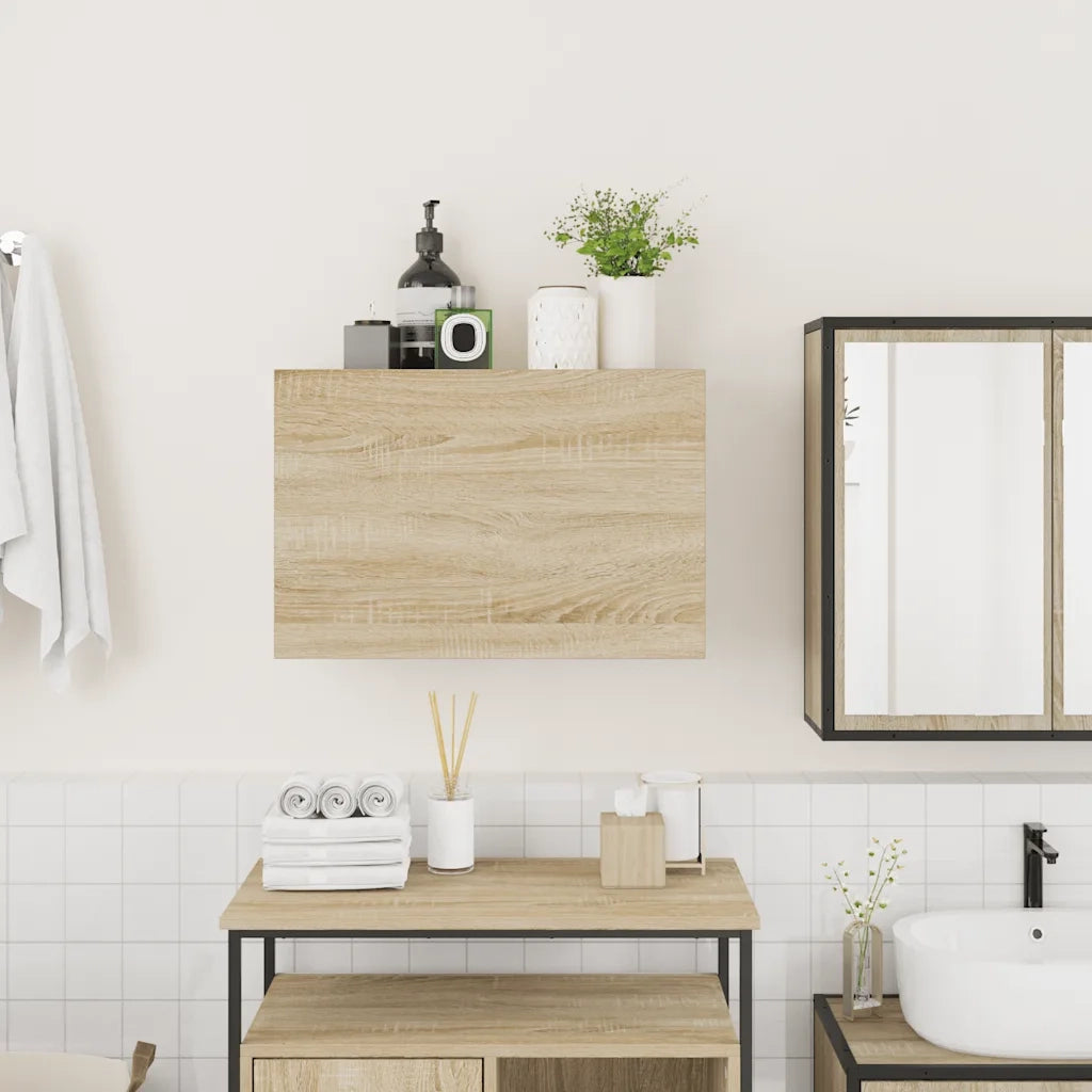 Mobile da Bagno Rovere Sonoma 60x25x40 cm in Legno Multistrato 860069